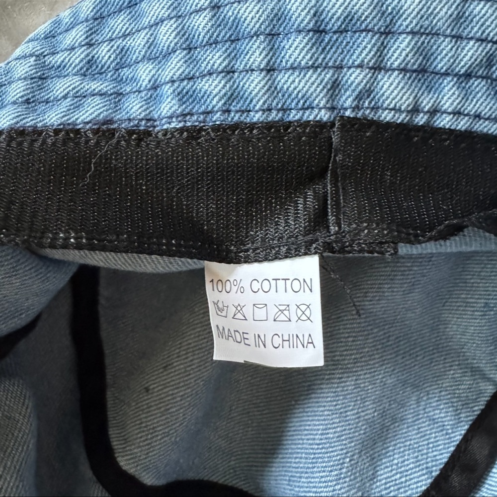 COPY - WRANGLER denim Bucket Hat NWOT Long Live Cowboys unisex 90s … - Picture 9 of 9